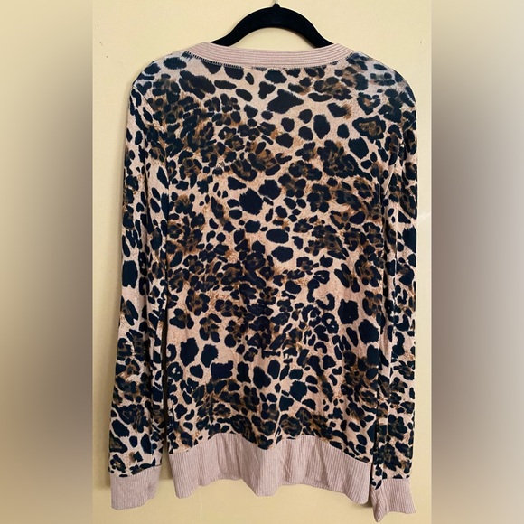 Zenana brown and black cheetah print button-down cardigan. - Picture 2 of 11